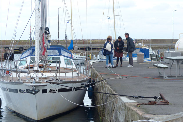 Jacht "Maja" w porcie Nexö, Bornholm