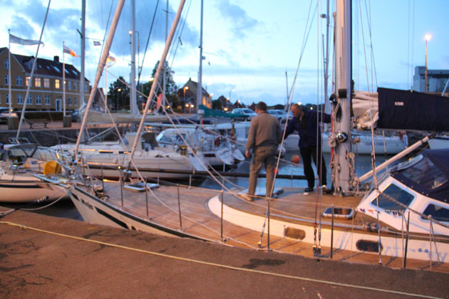 Jacht "Maja" w porcie Nex, Bornholm - Im Hafen von Nex