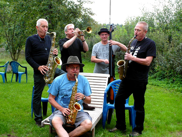 Jam Session in Dominikowo 30. August 2014 mit Robert Knuth, Olaf Khl, Marek Juszczak et alii