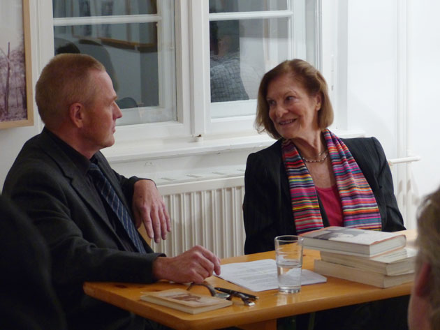 Rita Gombrowicz und Olaf Kühl am 20. Oktober 2015 im Peter-Huchel-Haus