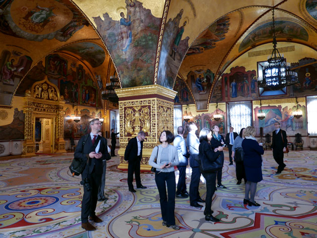 Michael M�ller im Facettensaal des Kreml