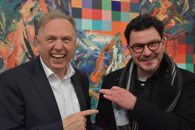 Dr. Piotr Olsz�wka i dr Adam Czekański Vernissage Humboldt Universit�t Foto Similitudo