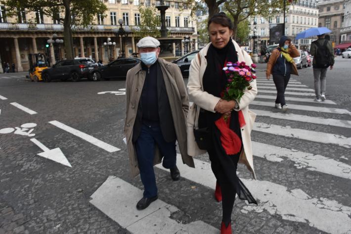 Prof. Rolf Fieguth und Elżbieta Nowakowska-Kühl in Paris