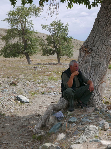 Andrzej Stasiuk in der Mongolei 2016 - Foto Similitudo