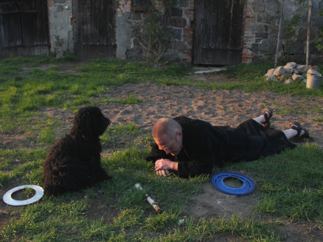 Olaf Kühl und Altai in Dominikowo, 19. April 2014