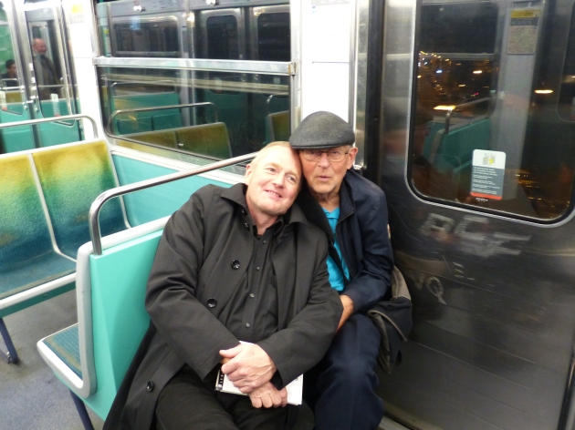 Olaf Khl und Paul Beers in der Pariser Metro