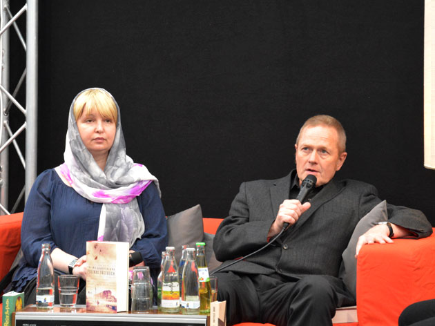 Polina Scherebzowa Olaf Khl mephisto Radio Leipziger Buchmesse 2015